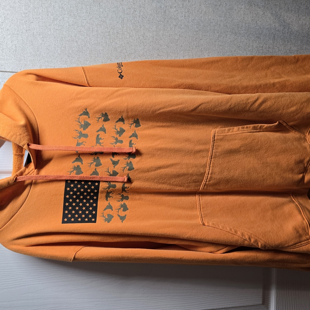Columbia Orange Graphic Hoodie